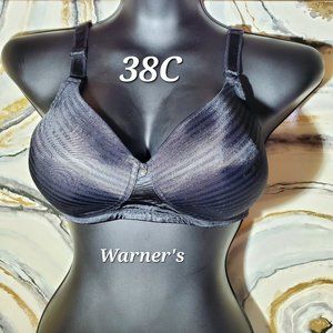 Warner's Elegant Black Bra